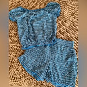 Max Studio blue floral set